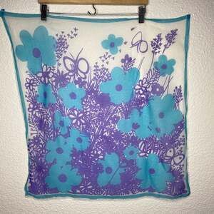 Vintage Vera Sheer Silk Blend Scarf